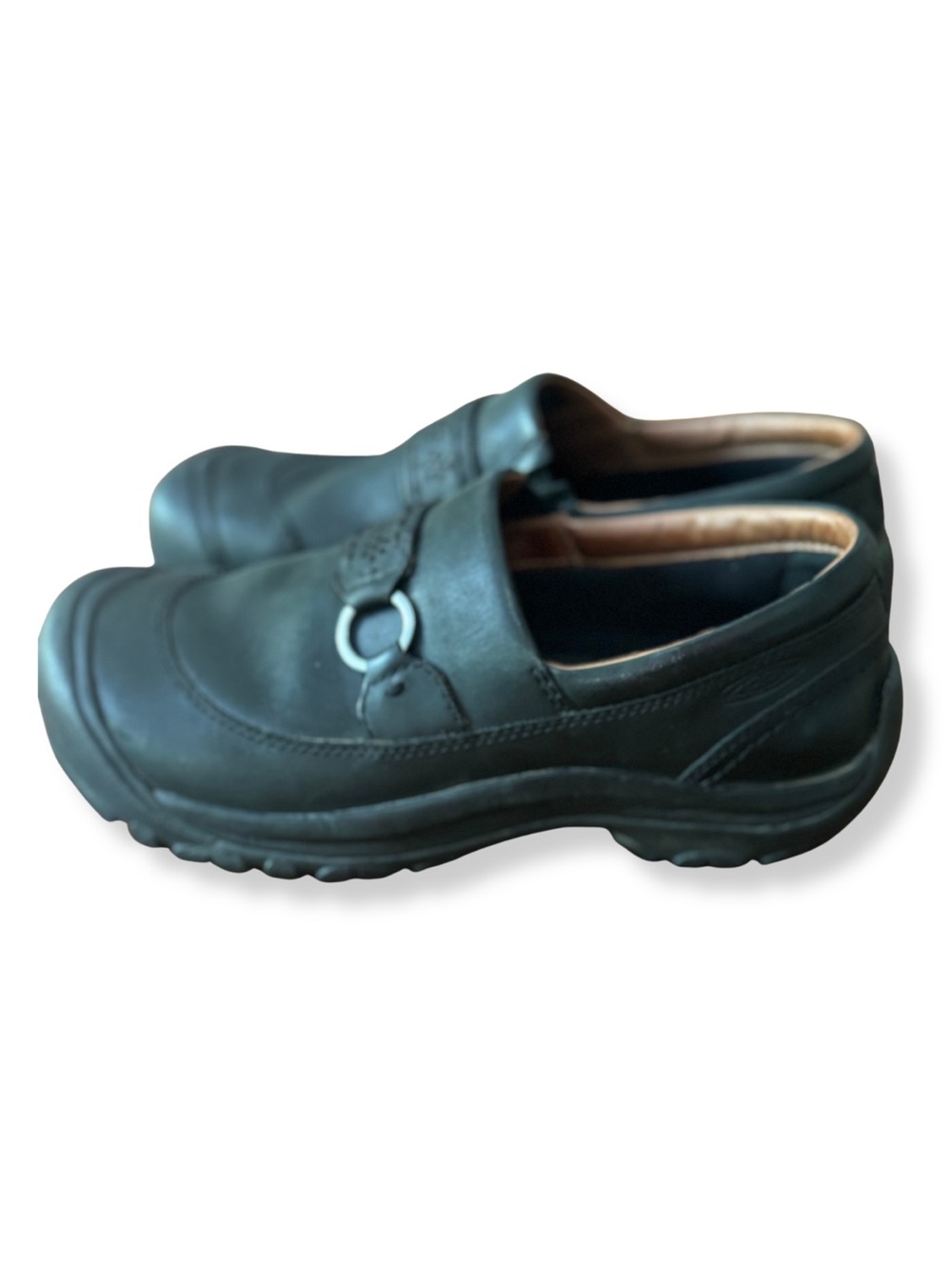 KEEN Kaci III Black Leather Slip On Shoes Women’s 8.5 Comfort Loafers